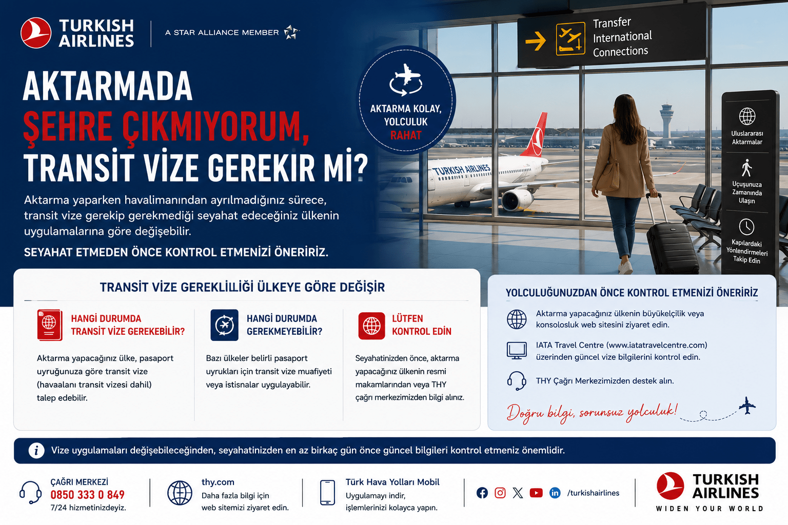 Aktarmada şehre çıkmıyorum, transit vize gerekir mi?