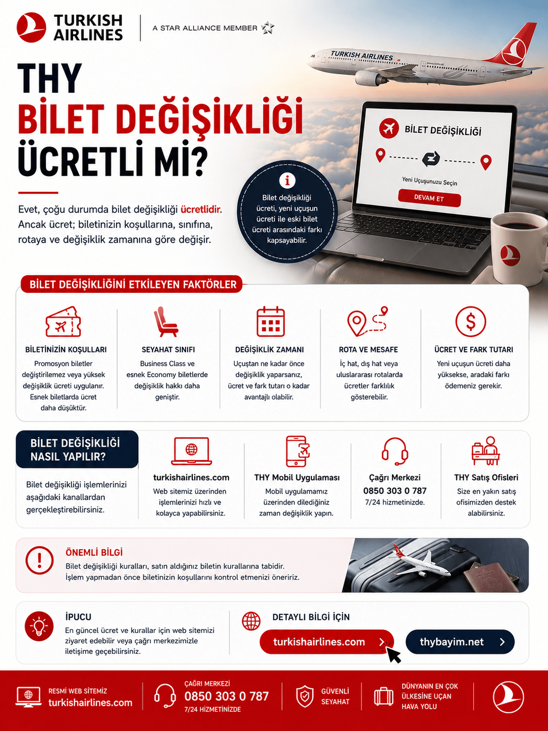 Bilet değişikliği ücretli mi?