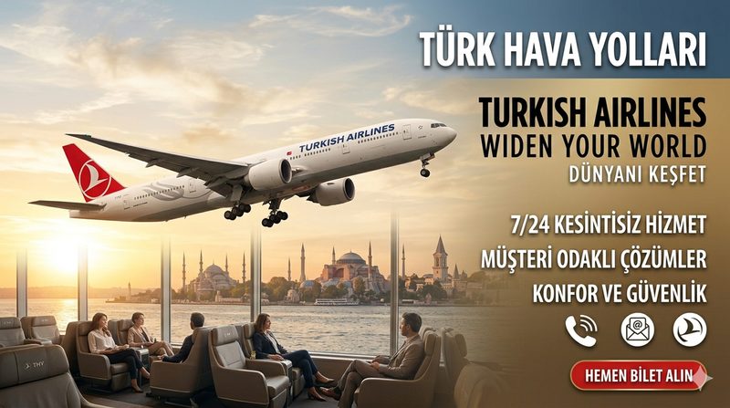 Türk Hava Yolları uçağı — dünyayı Türkiye'ye bağlayan bayrak taşıyıcı